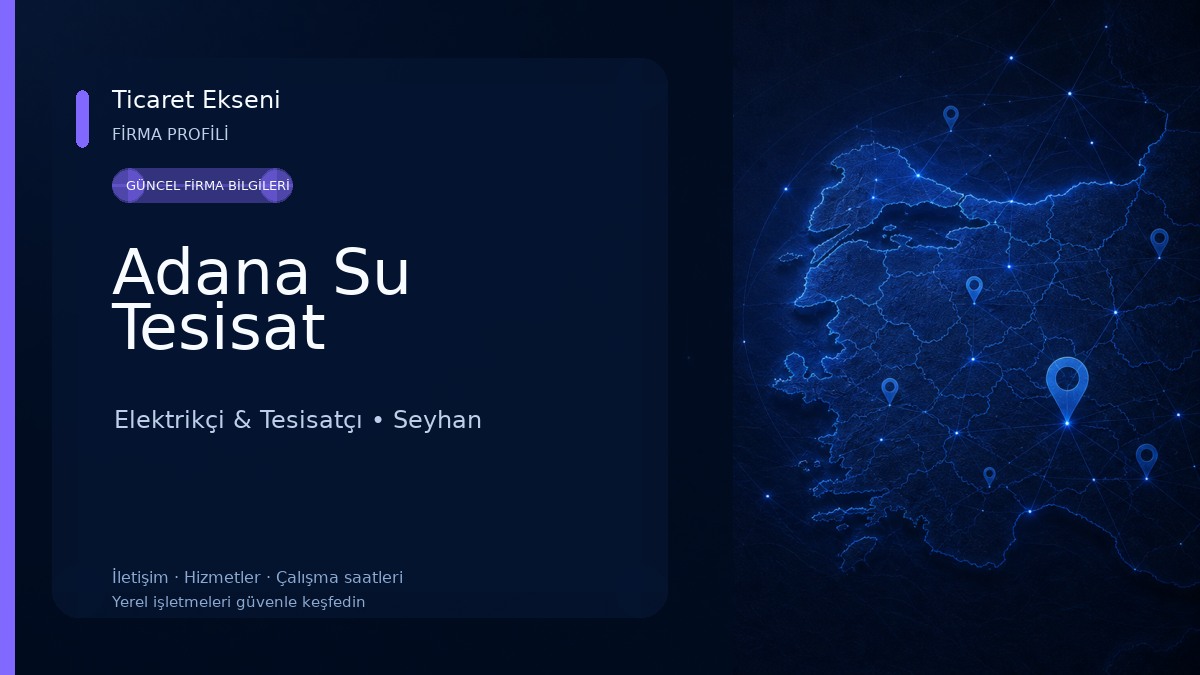 Adana Su Tesisat