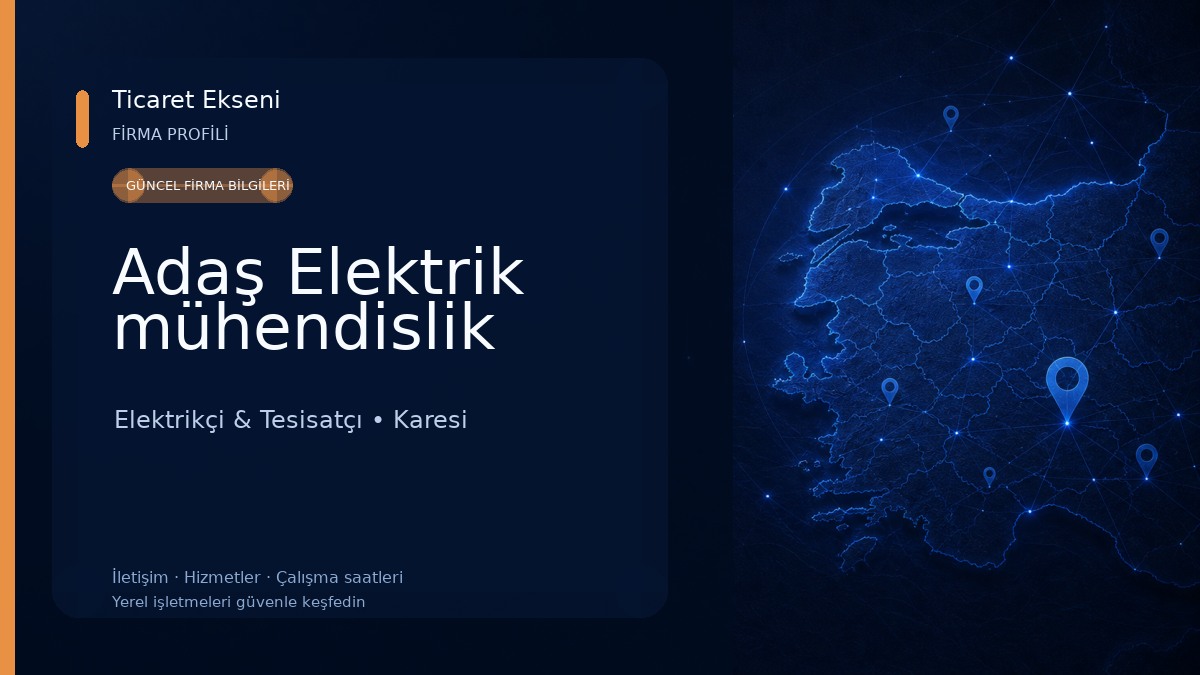 Adaş Elektrik mühendislik Elektrikçi & Tesisatçı