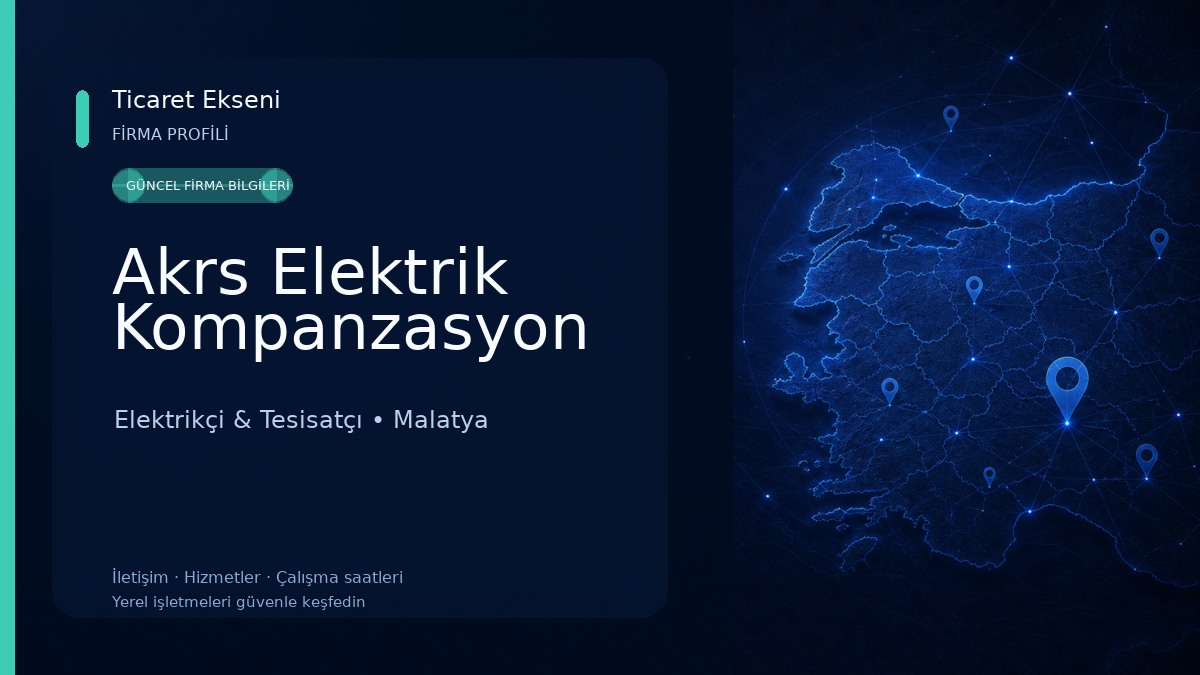 Akrs Elektrik Kompanzasyon Elektrikçi & Tesisatçı