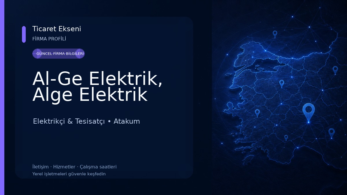 Al-Ge Elektrik, Alge Elektrik Elektrikçi & Tesisatçı