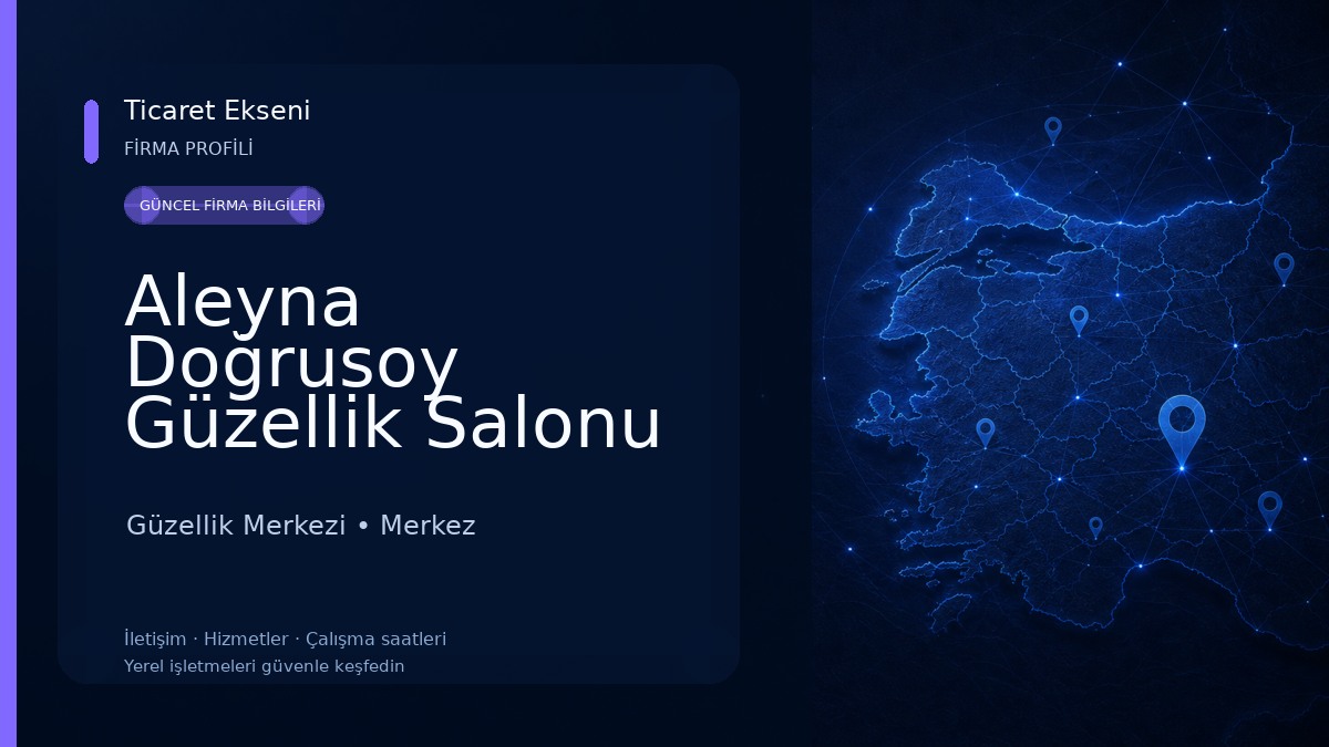Aleyna Doğrusoy Güzellik Salonu Güzellik Merkezi
