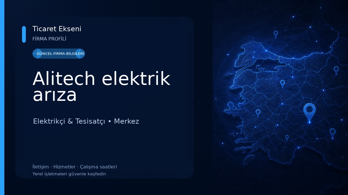 Alitech elektrik arıza 