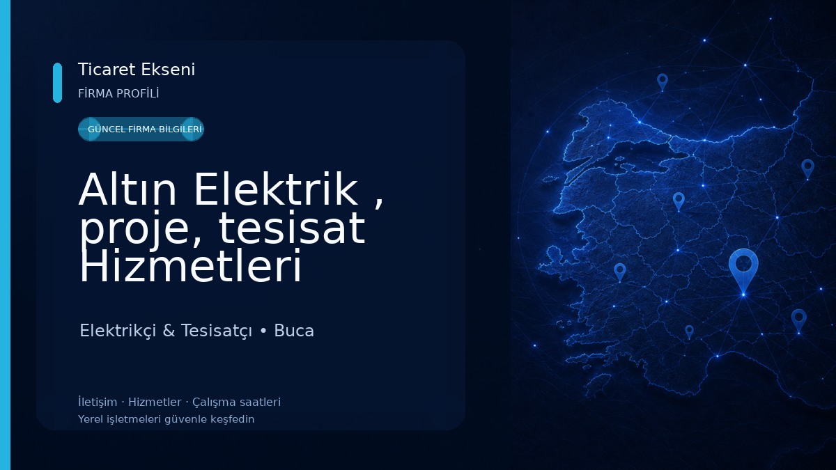 Altın Elektrik , proje, tesisat Hizmetleri Elektrikçi & Tesisatçı