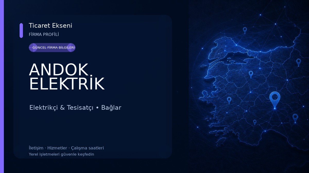 ANDOK ELEKTRİK Elektrikçi & Tesisatçı