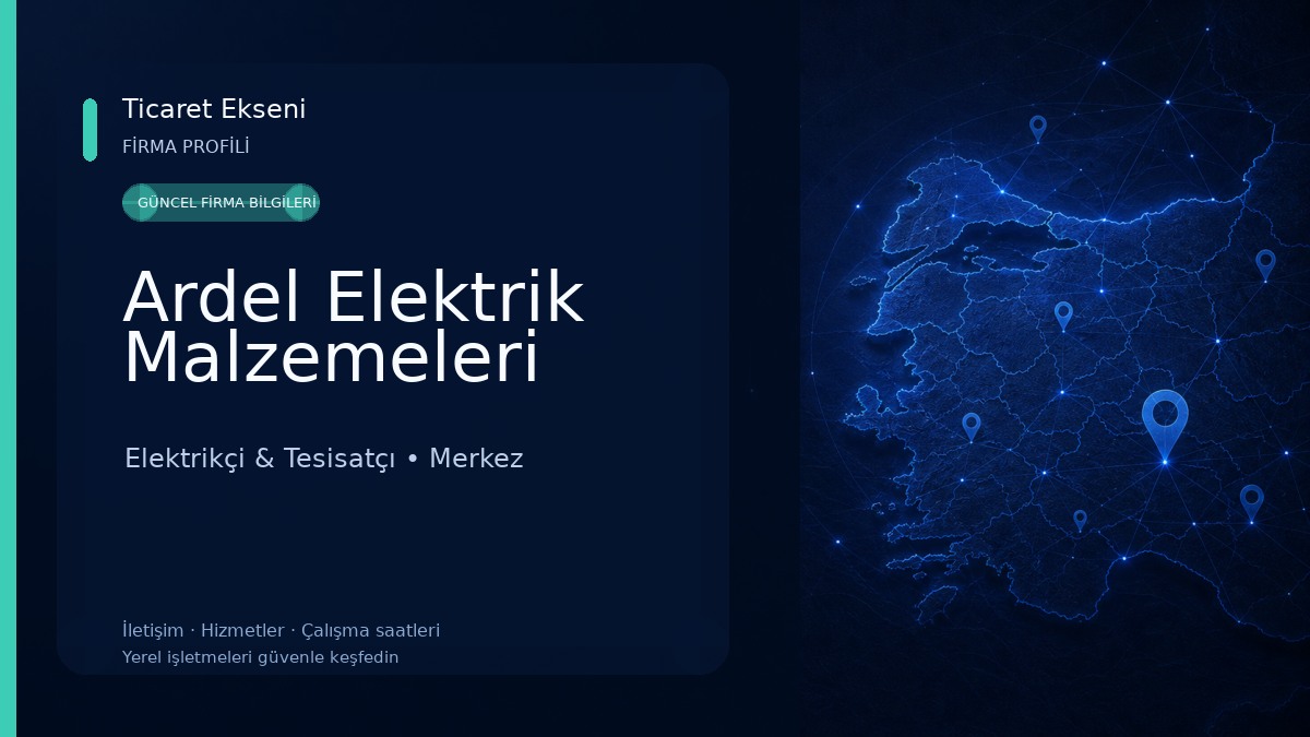 Ardel Elektrik Malzemeleri Elektrikçi & Tesisatçı
