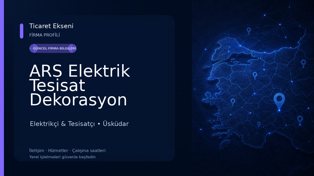 ARS Elektrik Tesisat Dekorasyon Elektrikçi & Tesisatçı