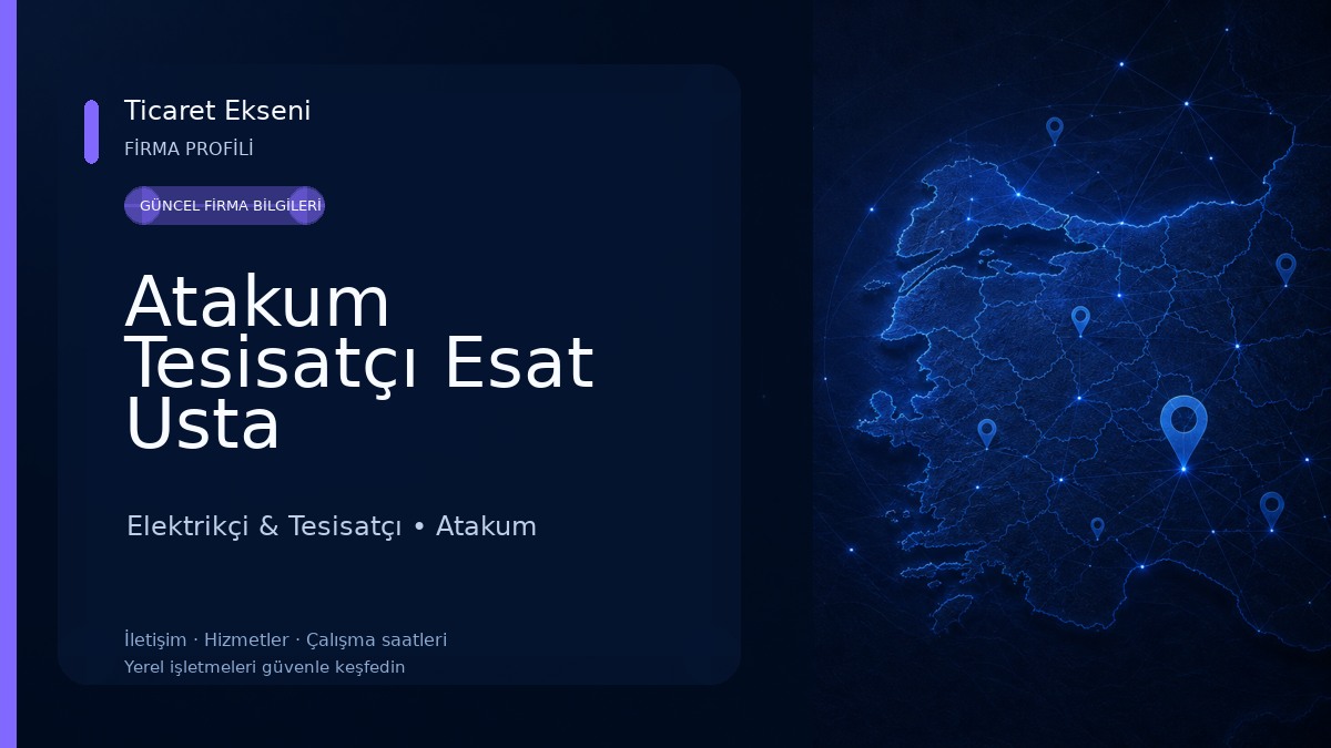 Atakum Tesisatçı Esat Usta Elektrikçi & Tesisatçı