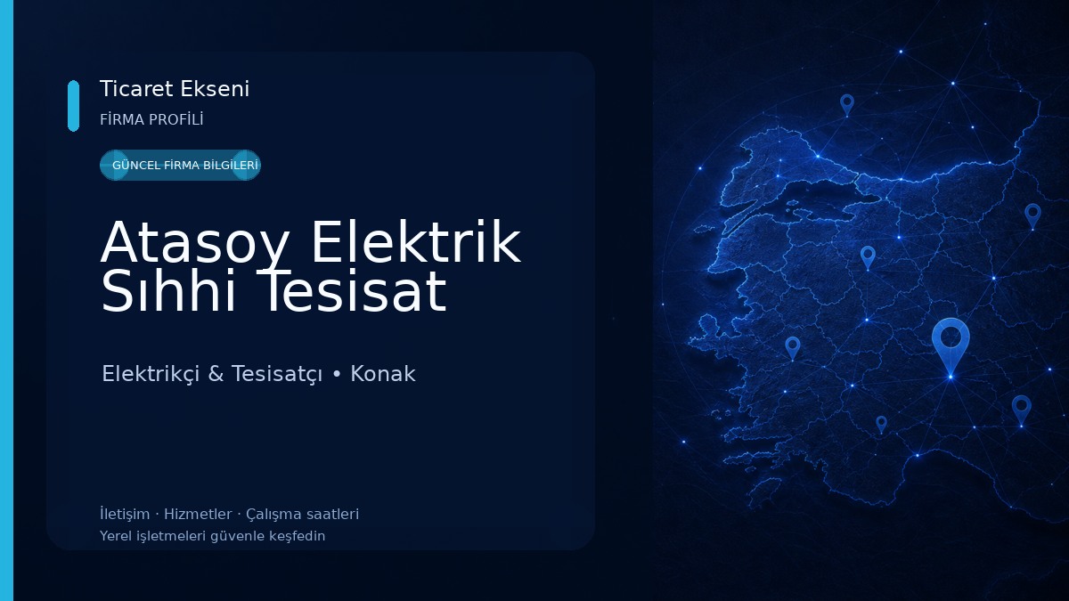 Atasoy Elektrik Sıhhi Tesisat Elektrikçi & Tesisatçı