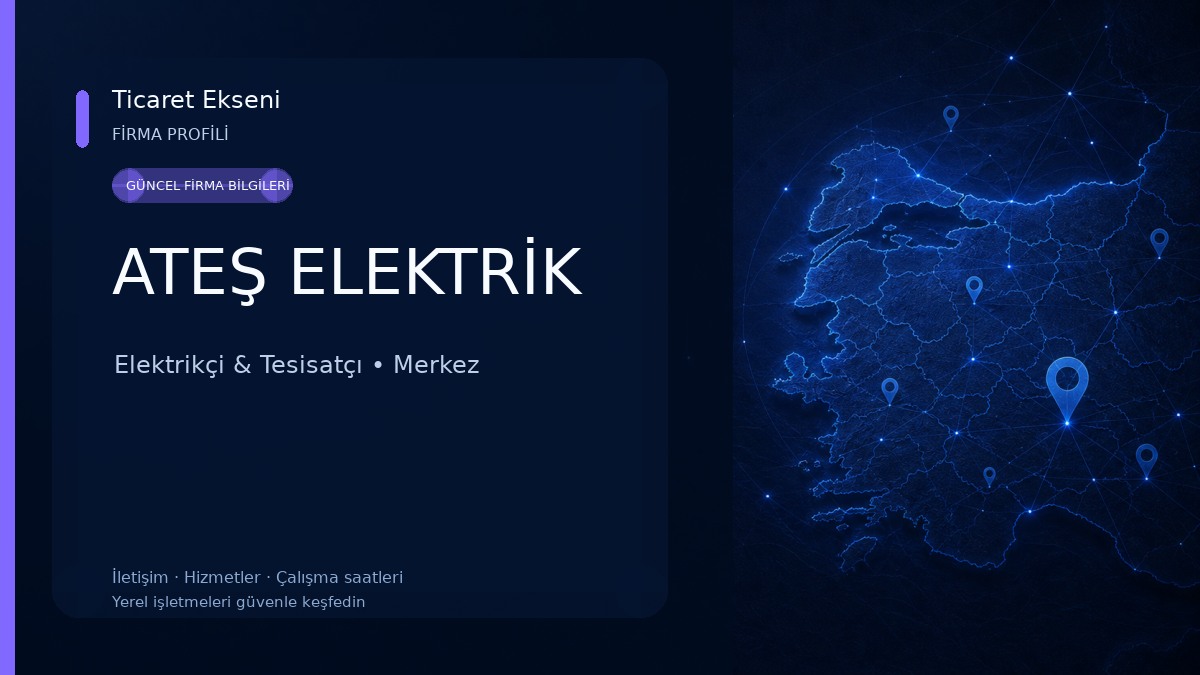 ATEŞ ELEKTRİK Elektrikçi & Tesisatçı