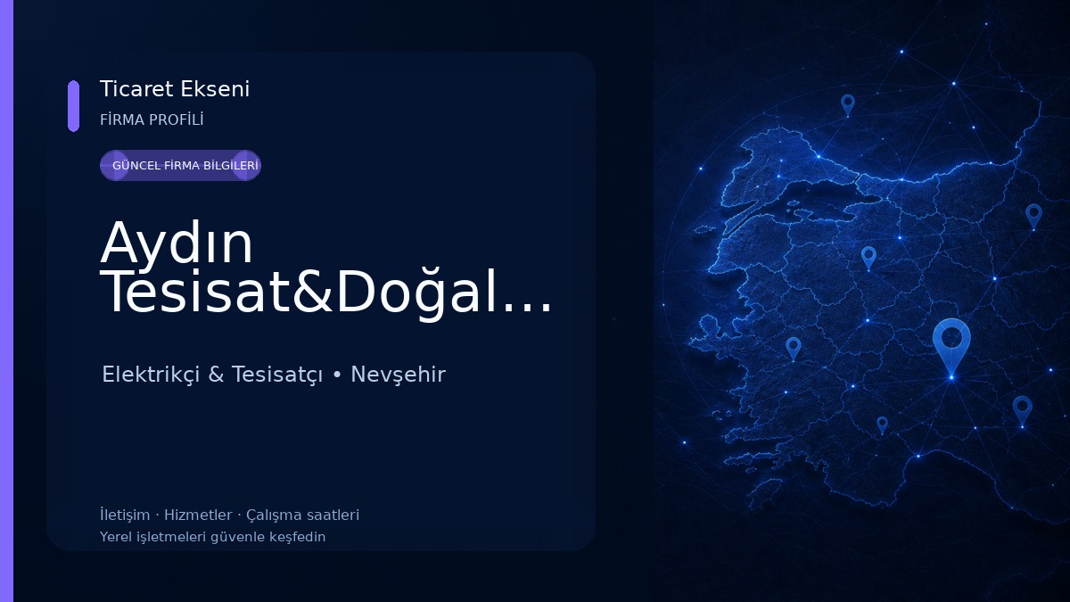 Aydın Tesisat&Doğalgaz Elektrikçi & Tesisatçı