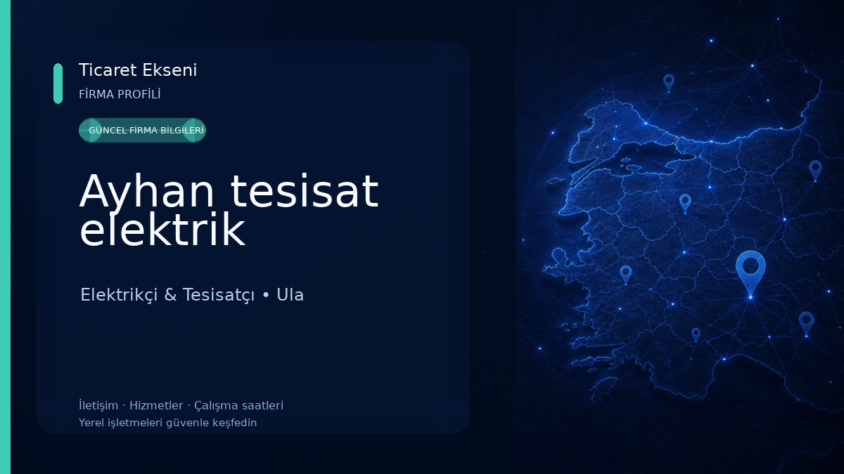 Ayhan tesisat elektrik Elektrikçi & Tesisatçı