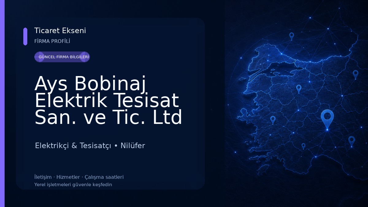 Ays Bobinaj Elektrik Tesisat San. ve Tic. Ltd .Şti. Elektrikçi & Tesisatçı