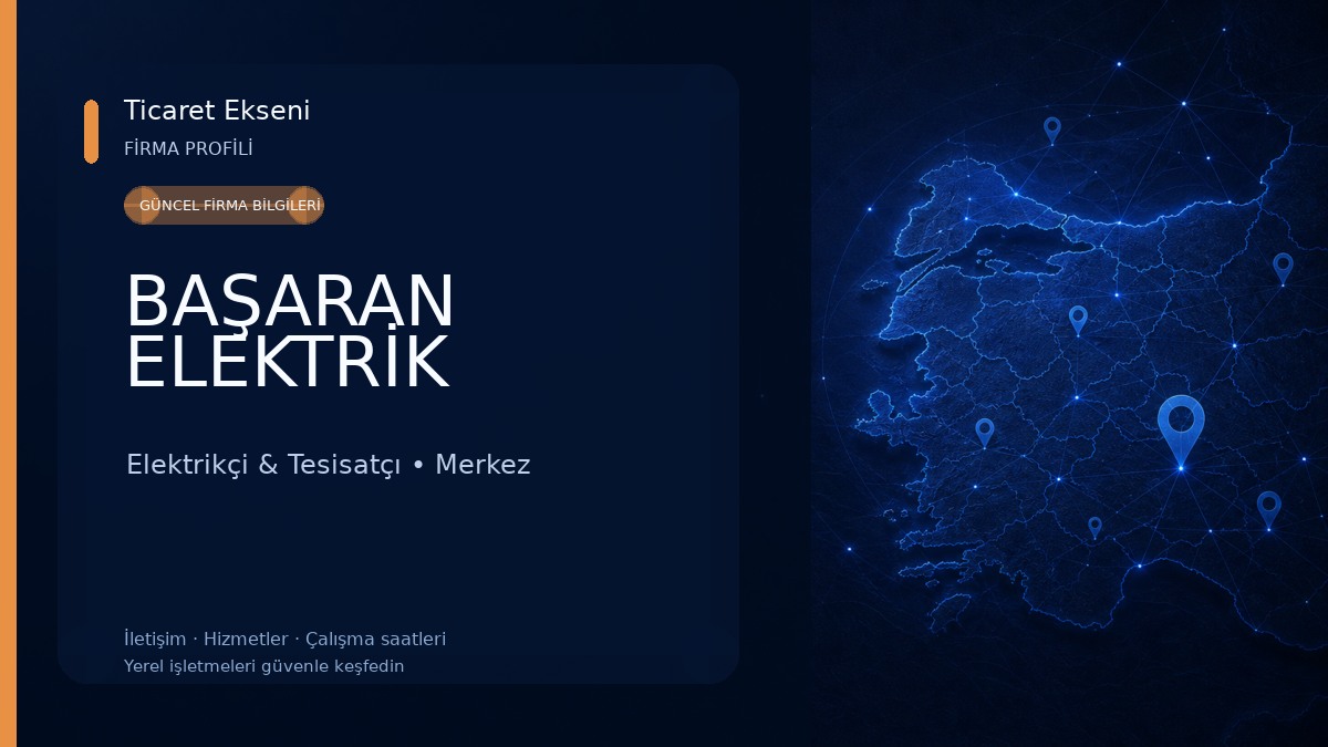 BAŞARAN ELEKTRİK Elektrikçi & Tesisatçı