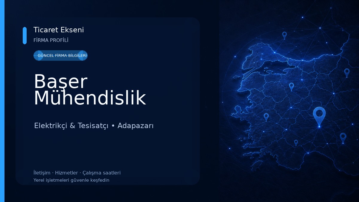 Başer Mühendislik Elektrikçi & Tesisatçı