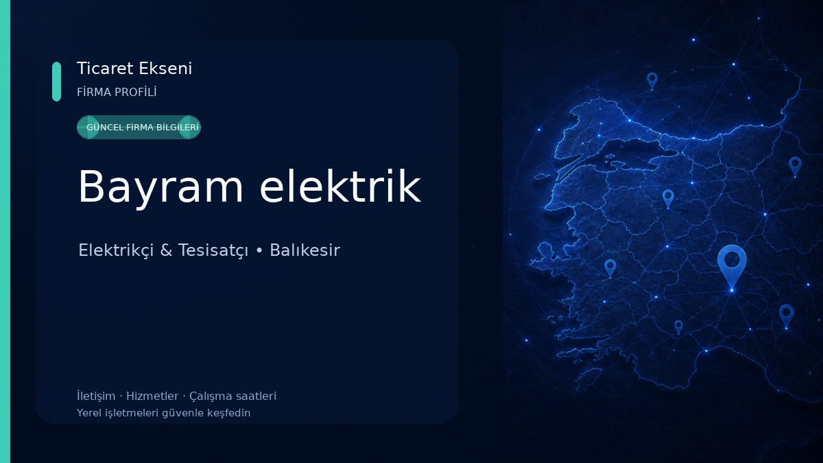 Bayram elektrik Elektrikçi & Tesisatçı