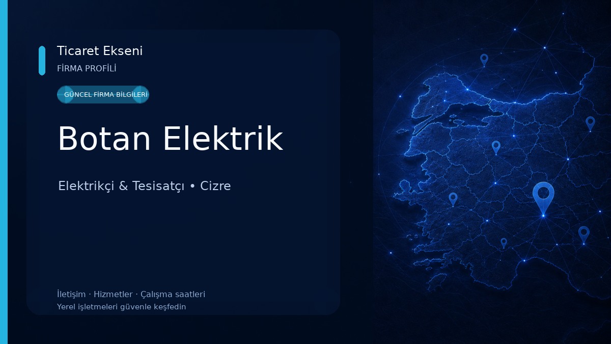 Botan Elektrik Elektrikçi & Tesisatçı