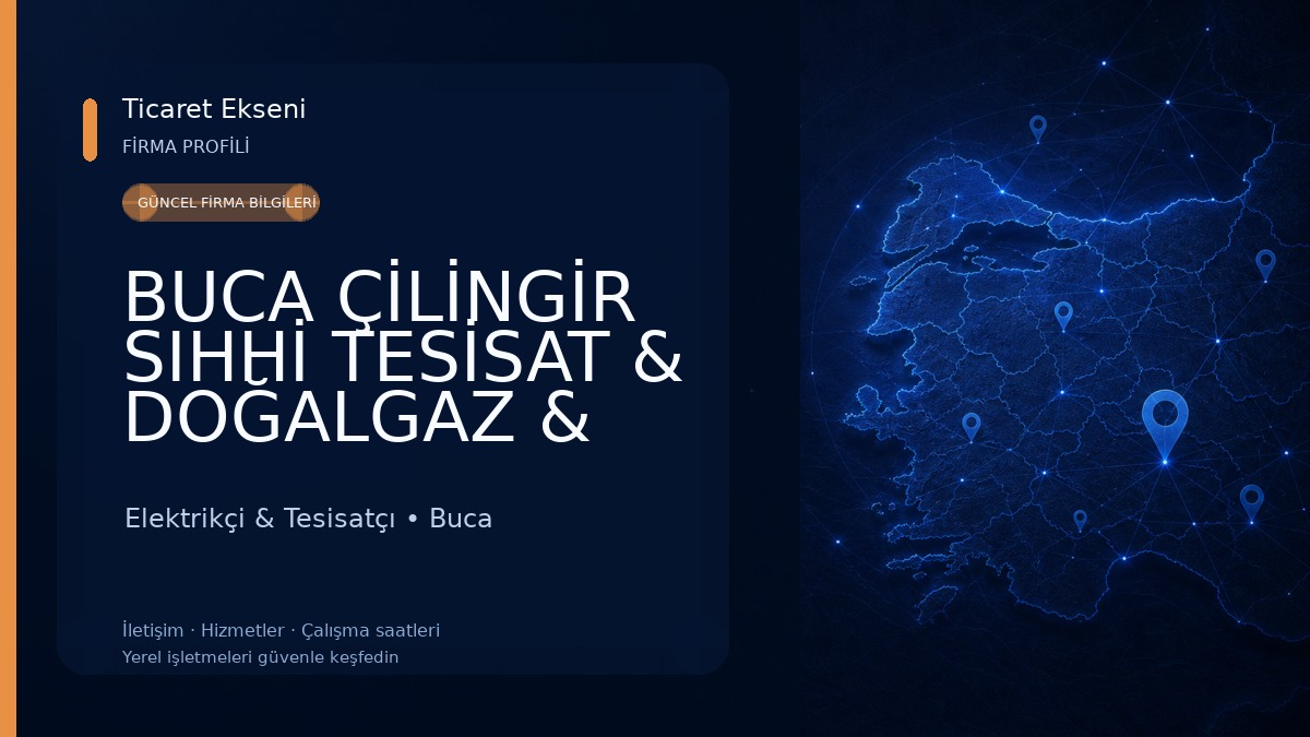 BUCA ÇİLİNGİR SIHHİ TESİSAT & DOĞALGAZ & ELEKTRİK&SU ARITMA CİHAZLARI & EV İLAÇLAMA&TEKNİK SERVİS HİZMETLERİ Elektrikçi & Tesisatçı