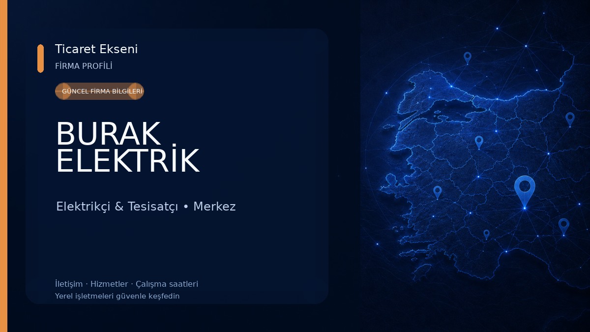 BURAK ELEKTRİK Elektrikçi & Tesisatçı