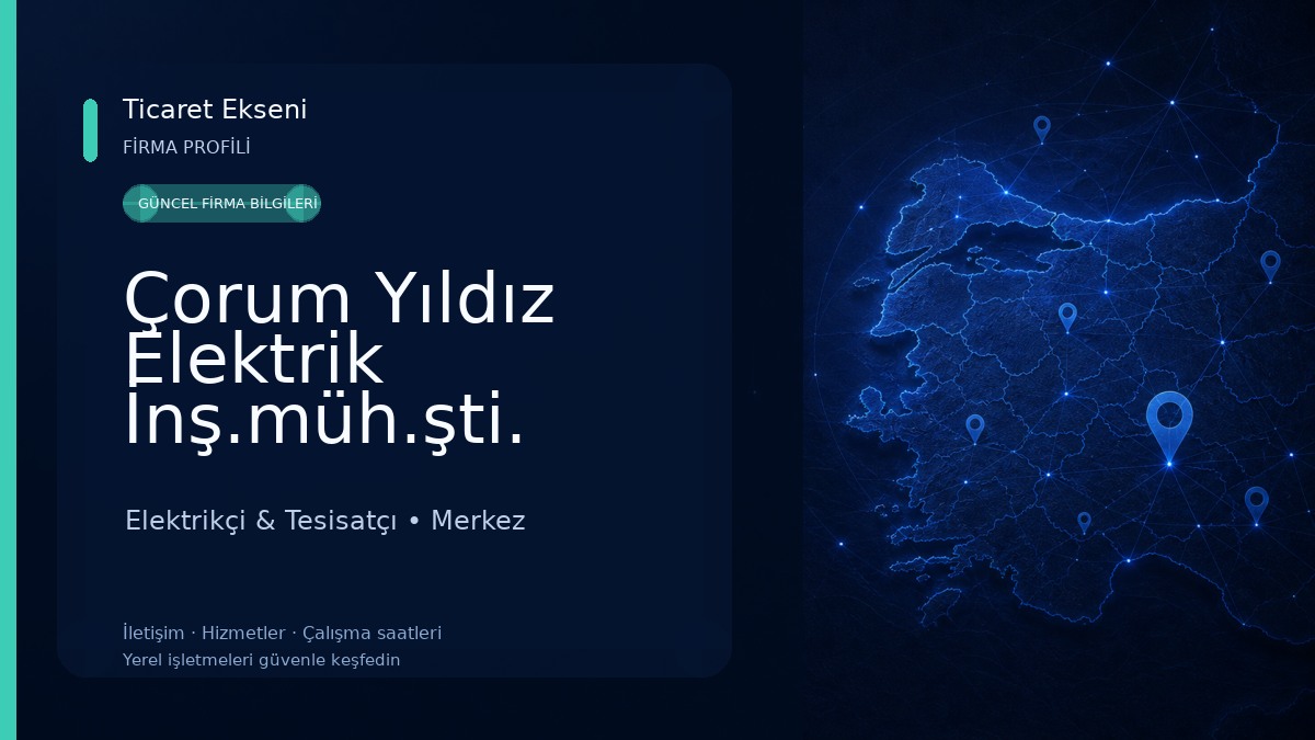 Çorum Yıldız Elektrik İnş.müh.şti.