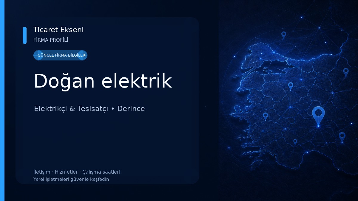 Doğan elektrik Elektrikçi & Tesisatçı