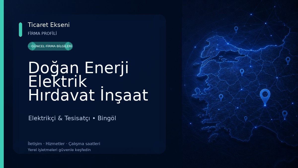 Doğan Enerji Elektrik Hırdavat İnşaat San. Ve Tic. Ltd.Şti. Elektrikçi & Tesisatçı