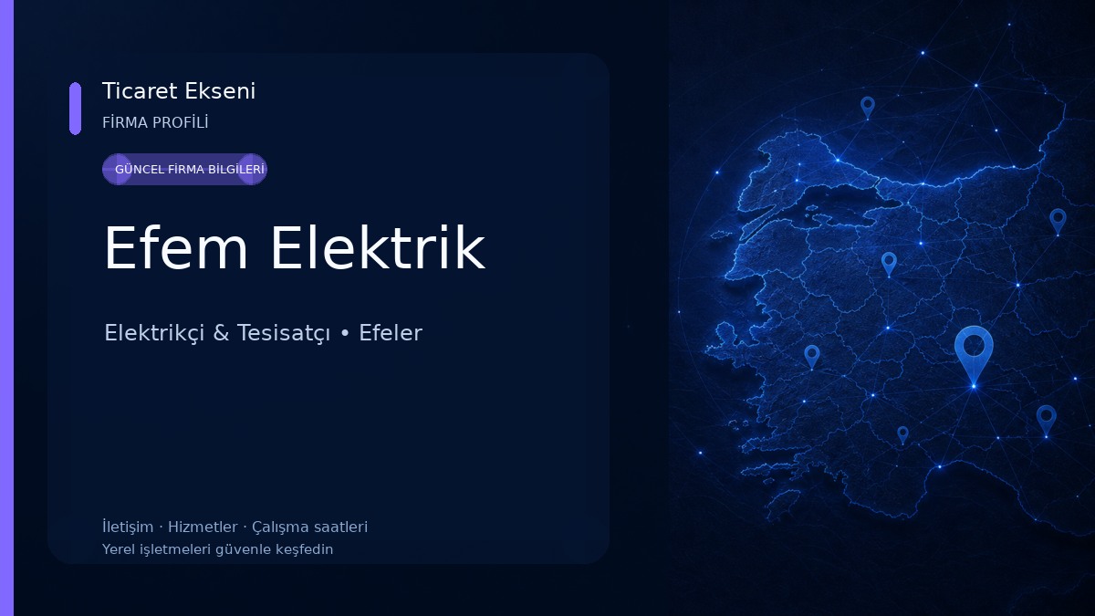 Efem Elektrik Elektrikçi & Tesisatçı