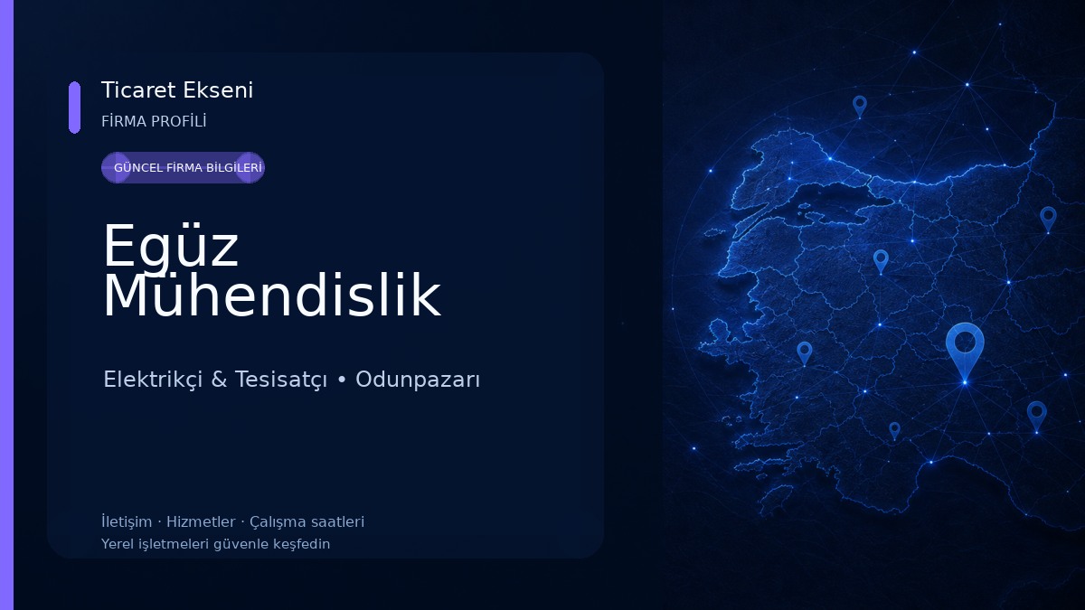 Egüz Mühendislik Elektrikçi & Tesisatçı