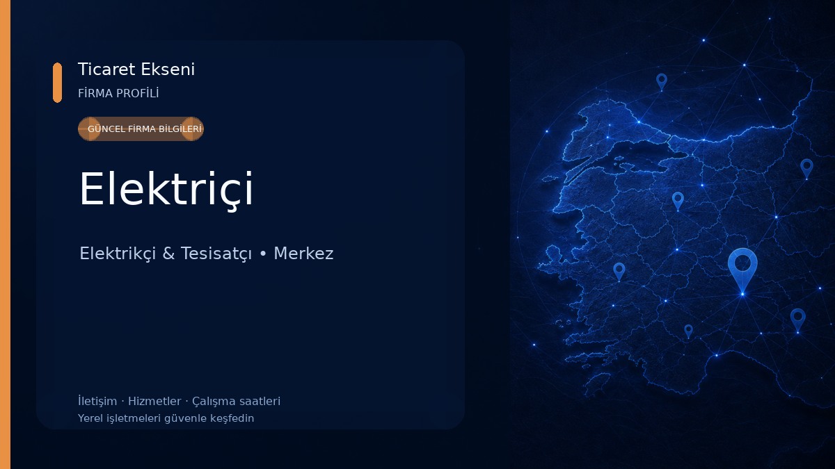 Elektriçi Elektrikçi & Tesisatçı