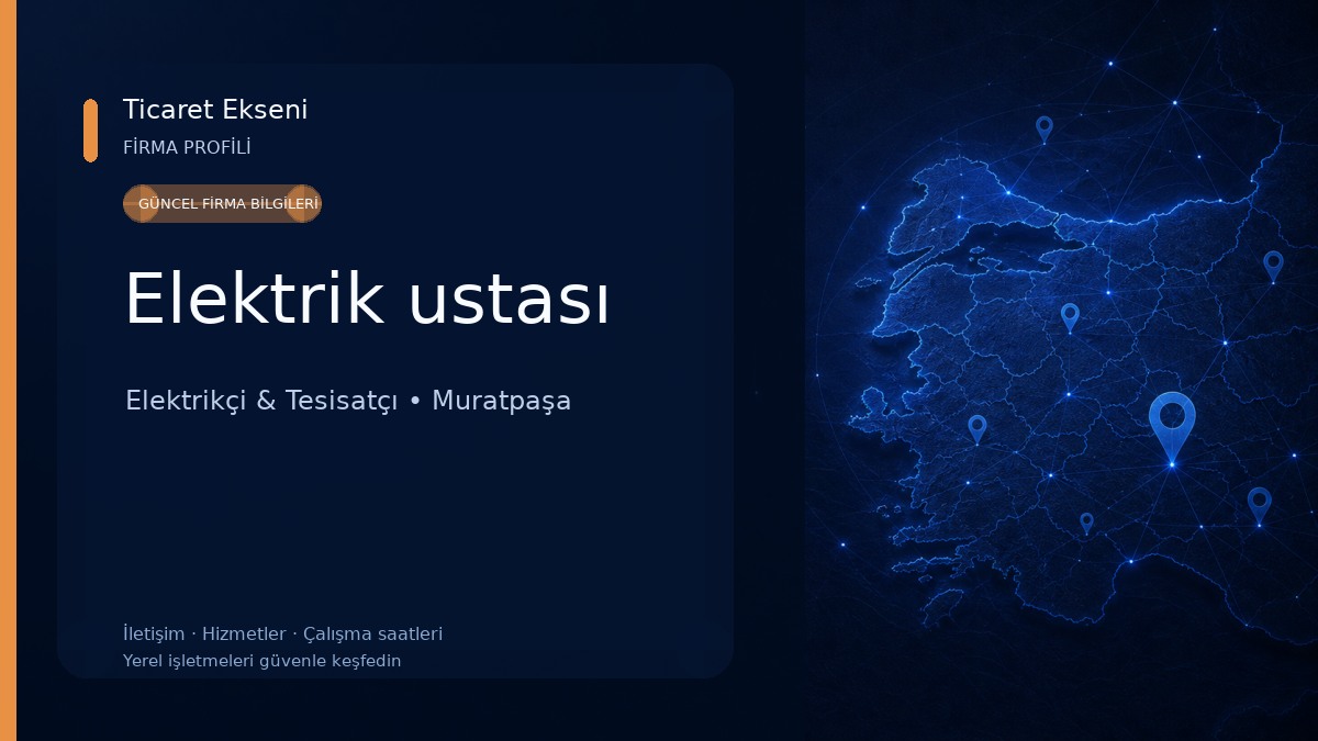 Elektrik ustası Elektrikçi & Tesisatçı