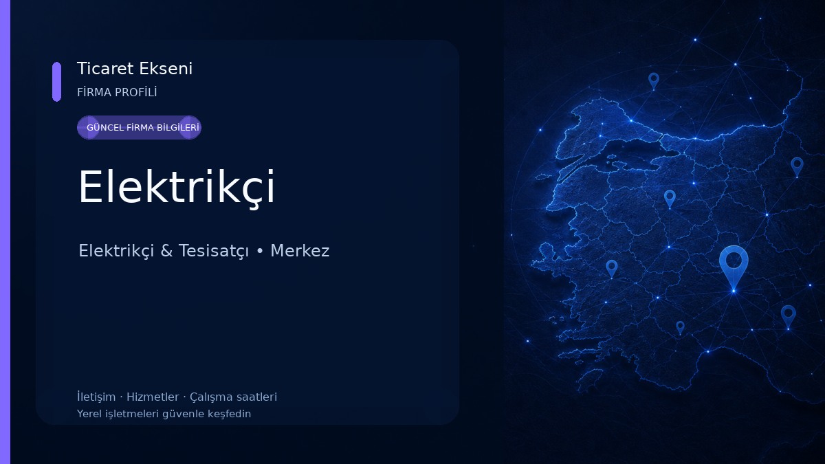Elektrikçi Elektrikçi & Tesisatçı