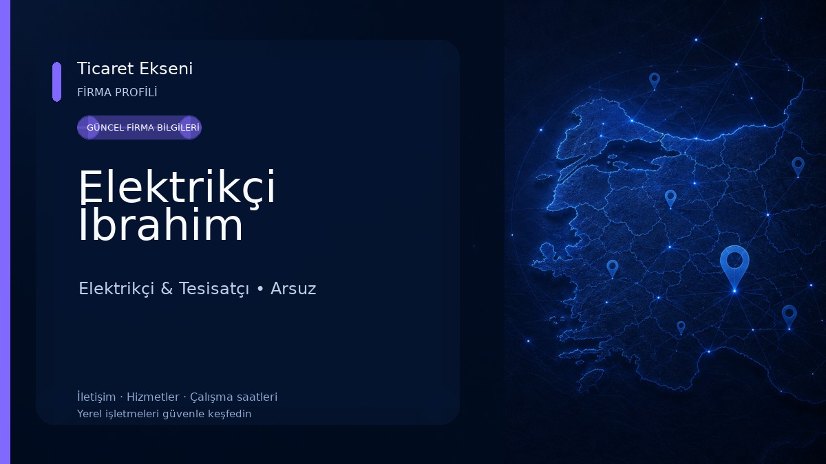 Elektrikçi İbrahim Elektrikçi & Tesisatçı