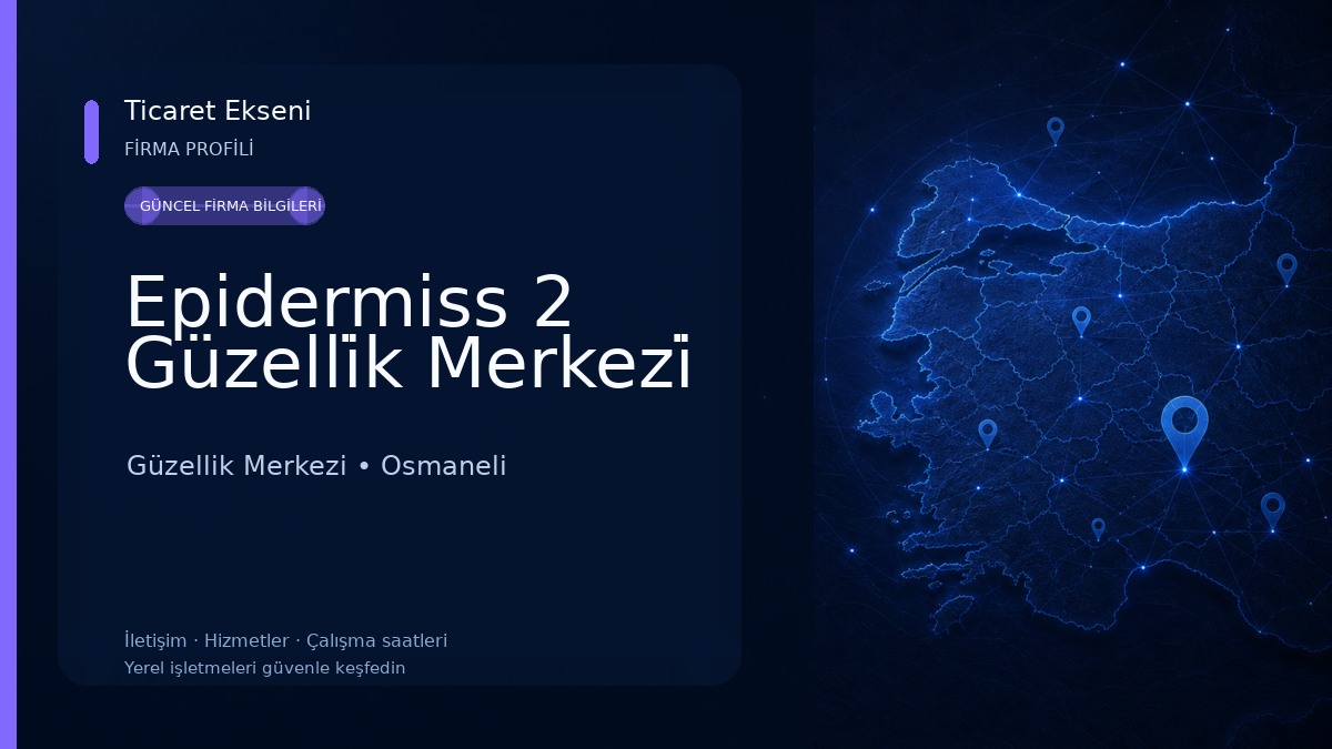 Epidermiss 2 Güzelli̇k Merkezi̇ Güzellik Merkezi