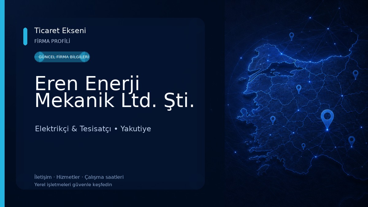 Eren Enerji Mekanik Ltd. Şti.