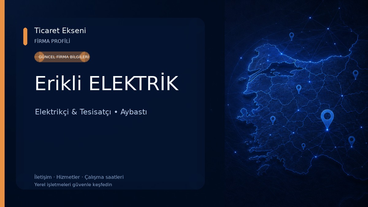 Erikli ELEKTRİK Elektrikçi & Tesisatçı
