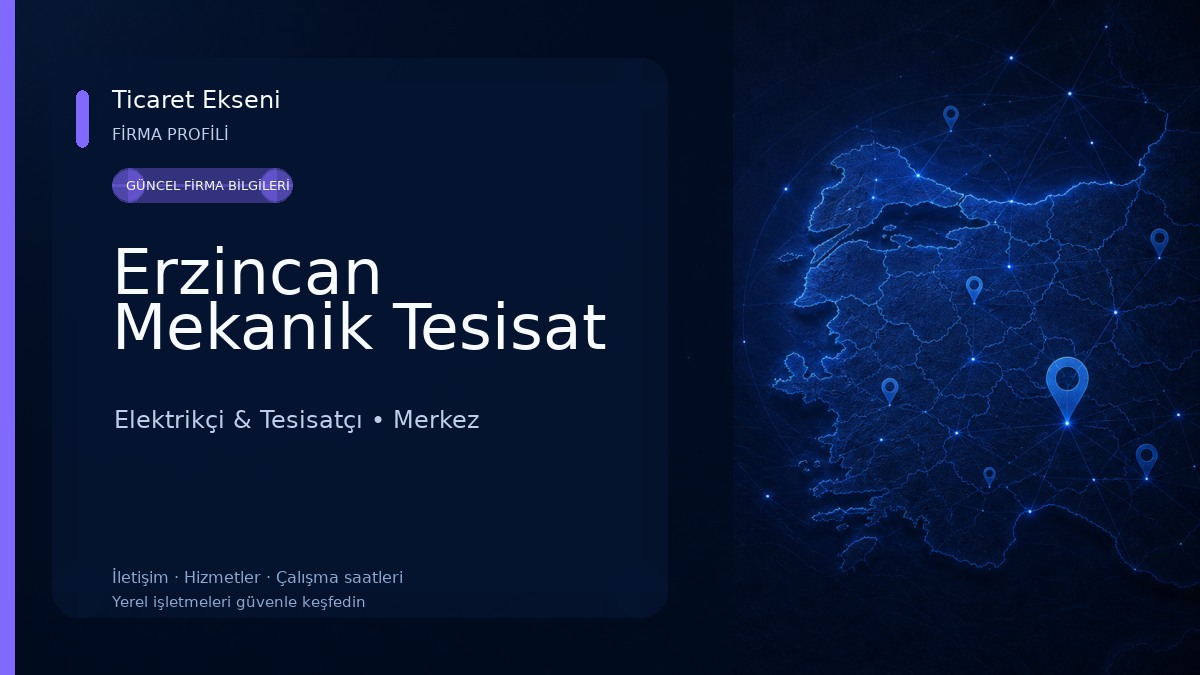 Erzincan Mekanik Tesisat 
