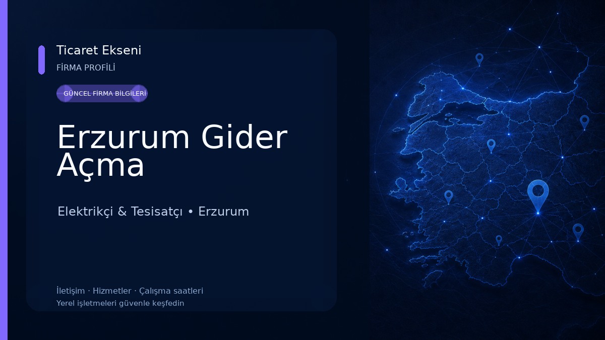 Erzurum Gider Açma 