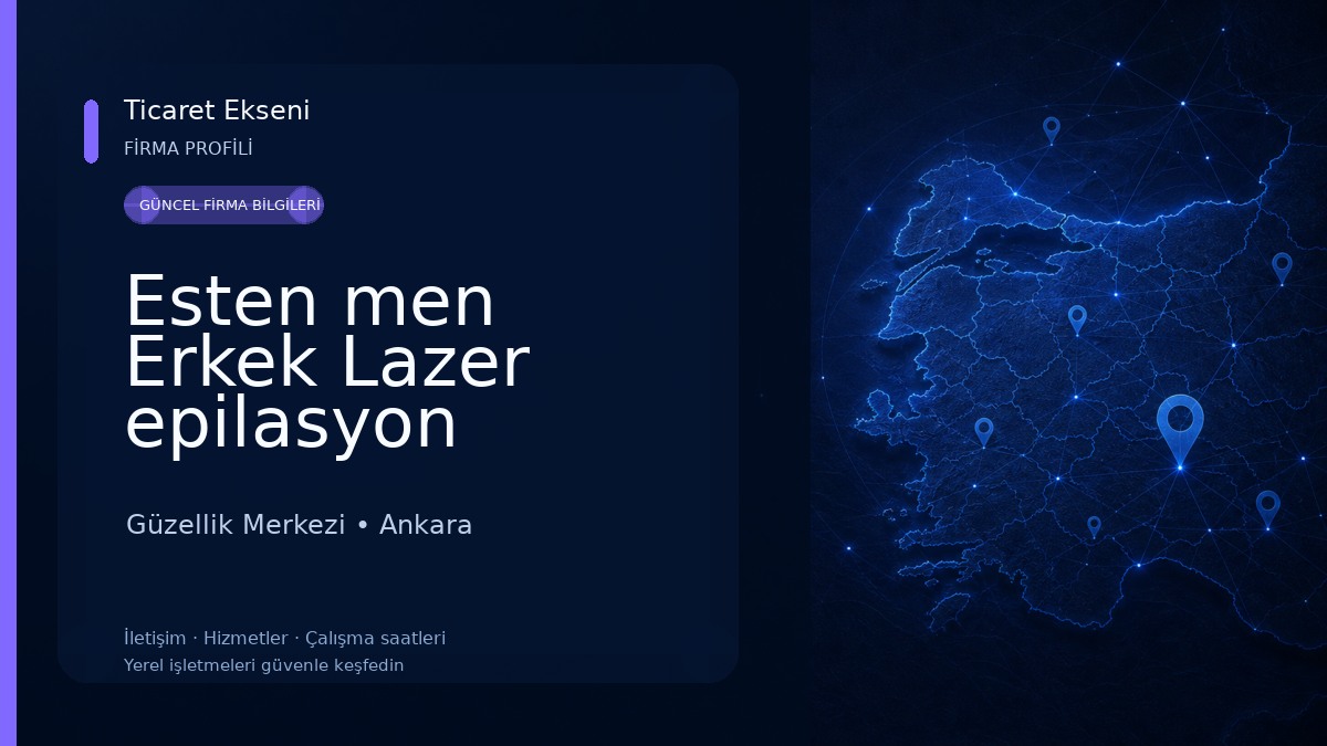Esten men Erkek Lazer epilasyon merkezi Güzellik Merkezi