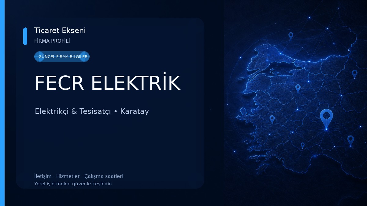 FECR ELEKTRİK Elektrikçi & Tesisatçı