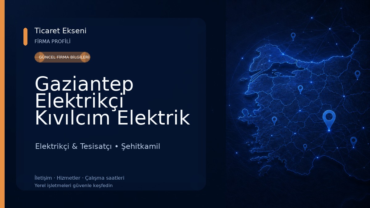 Gaziantep Elektrikçi Kıvılcım Elektrik Elektrikçi & Tesisatçı