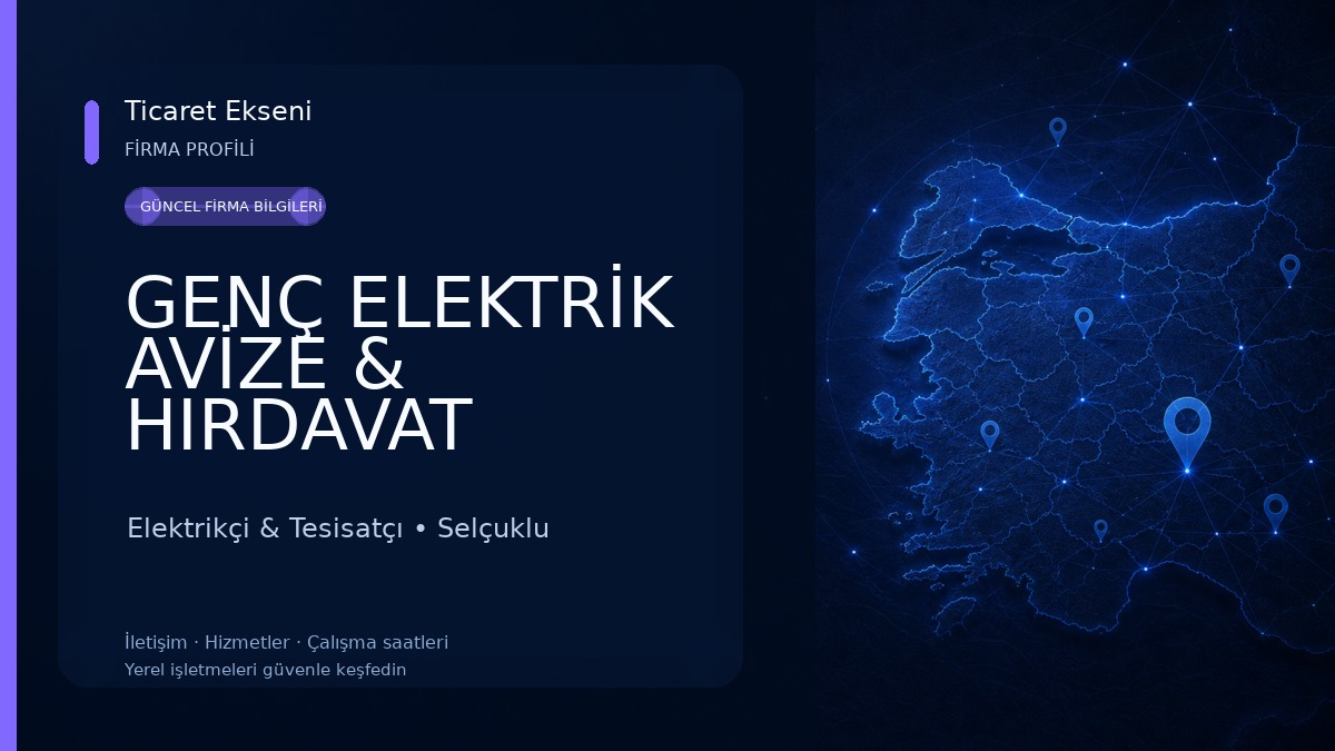 GENÇ ELEKTRİK AVİZE & HIRDAVAT Elektrikçi & Tesisatçı