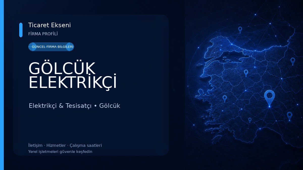 GÖLCÜK ELEKTRİKÇİ Elektrikçi & Tesisatçı