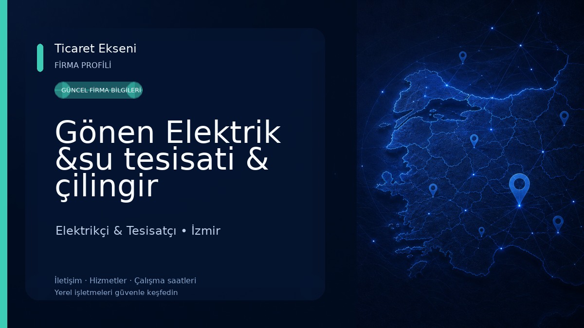 Gönen Elektrik &su tesisati & çilingir hizmetleri