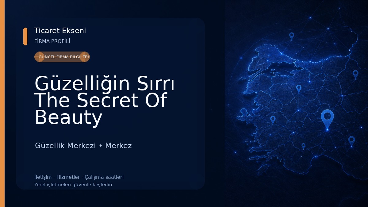 Güzelliğin Sırrı The Secret Of Beauty Güzellik Merkezi