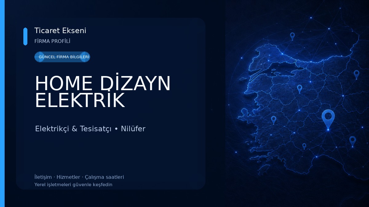HOME DİZAYN ELEKTRİK Elektrikçi & Tesisatçı