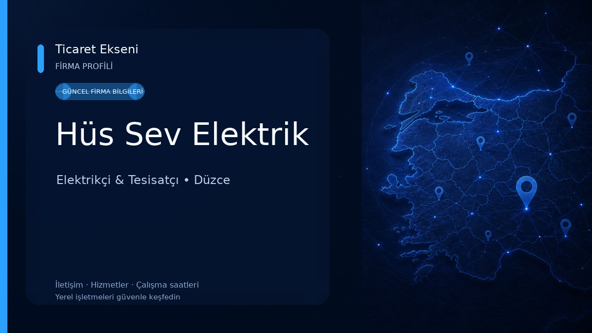 Hüs Sev Elektrik Elektrikçi & Tesisatçı