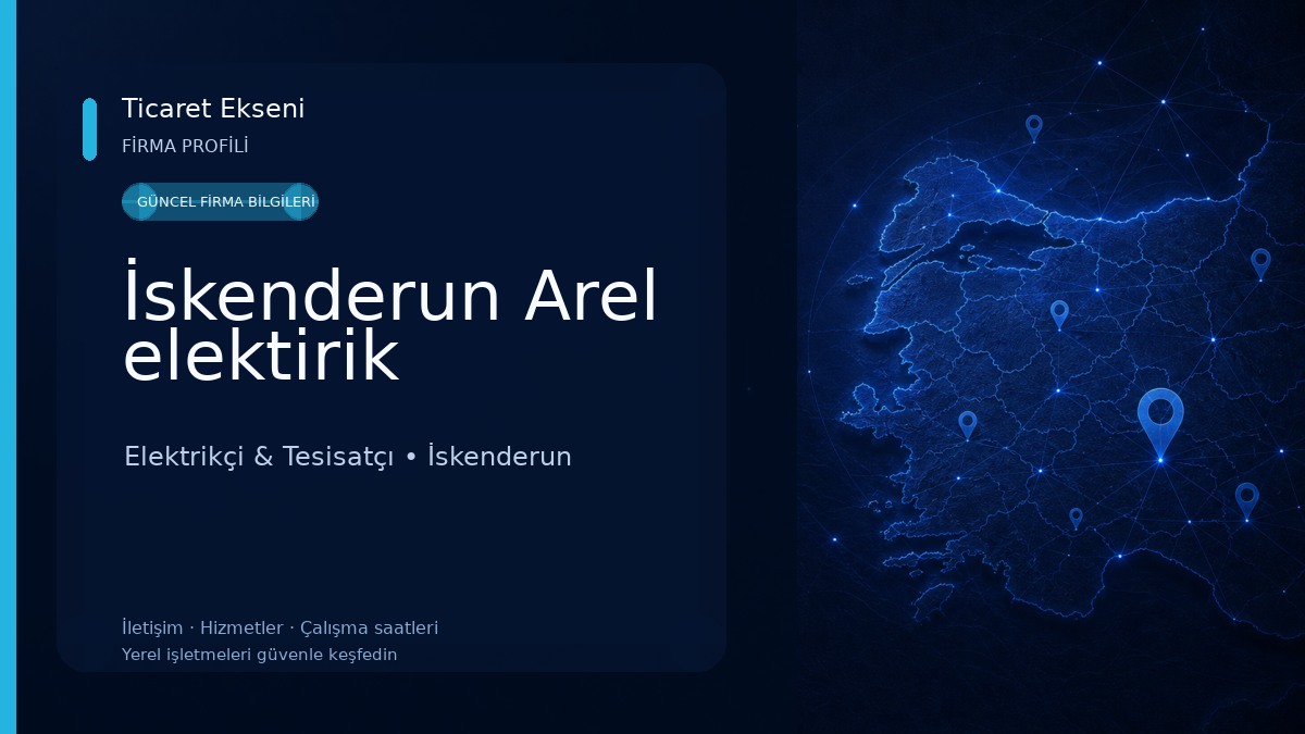 İskenderun Arel elektirik Elektrikçi & Tesisatçı