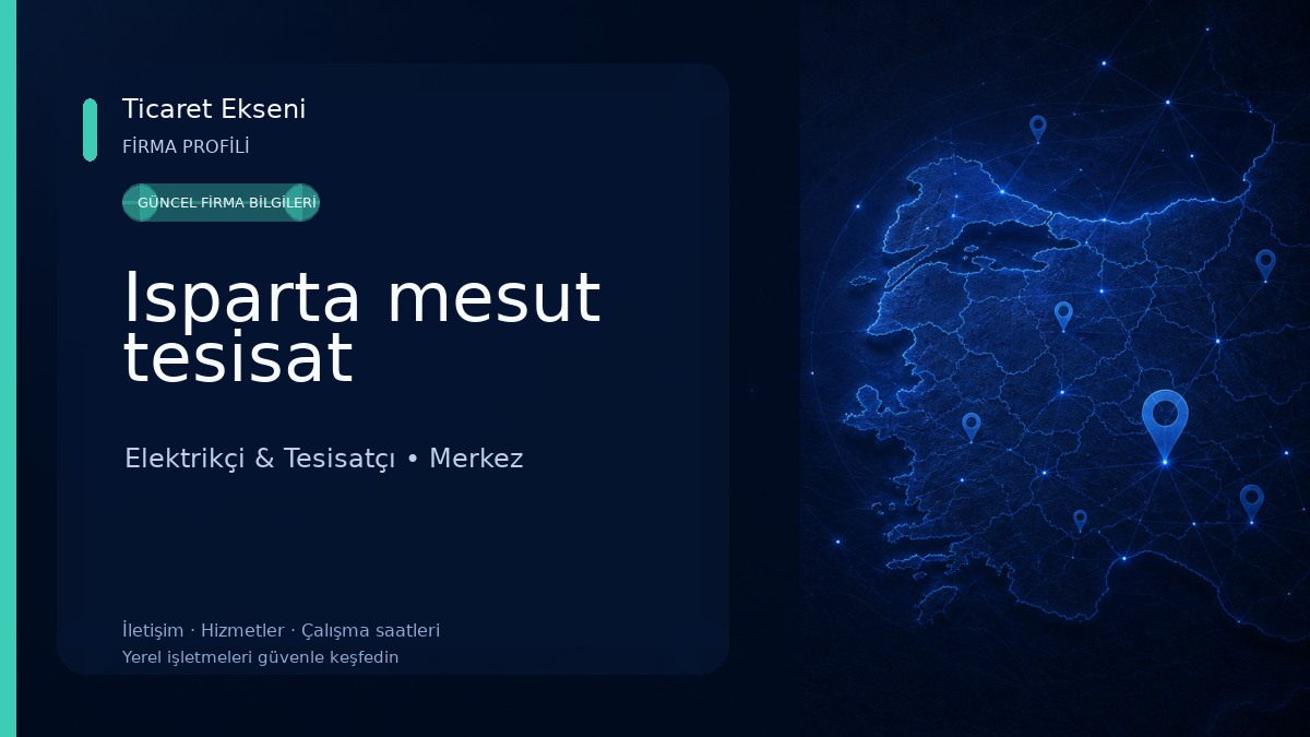 Isparta mesut tesisat 
