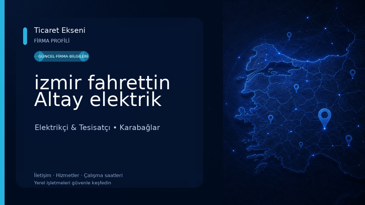 izmir fahrettin Altay elektrik Elektrikçi & Tesisatçı