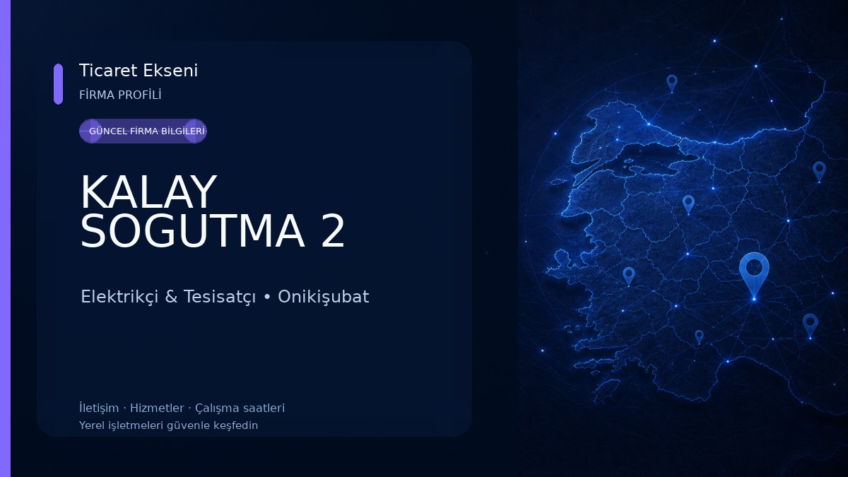 KALAY SOGUTMA 2 Elektrikçi & Tesisatçı