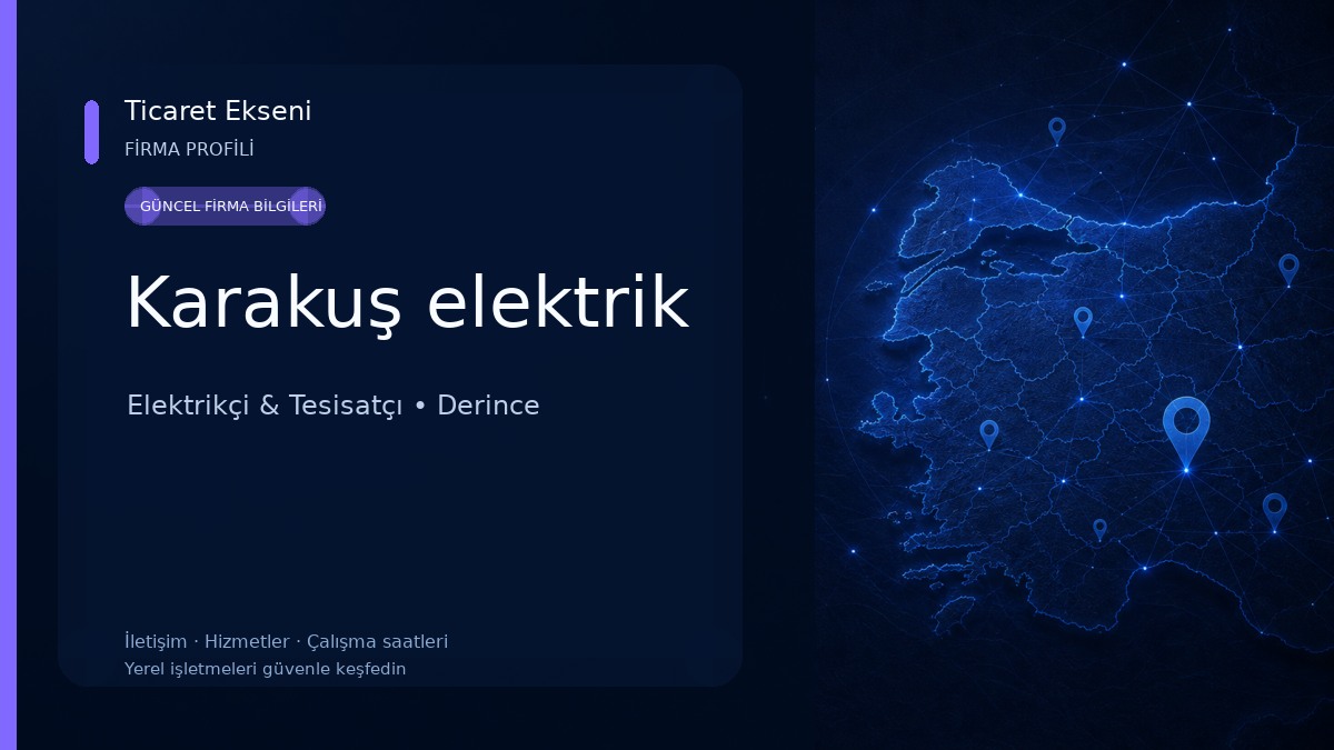Karakuş elektrik Elektrikçi & Tesisatçı
